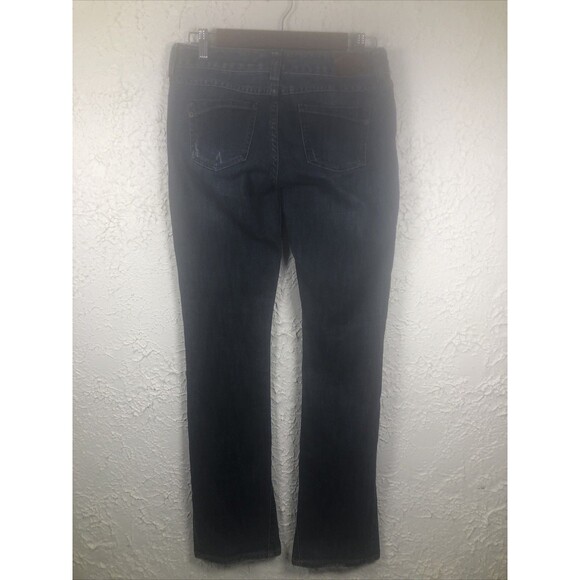 Express Womens Wide Leg High Rise Jeans Size 2R Medium Wash Pleat Front Nautical - Picture 7 of 11